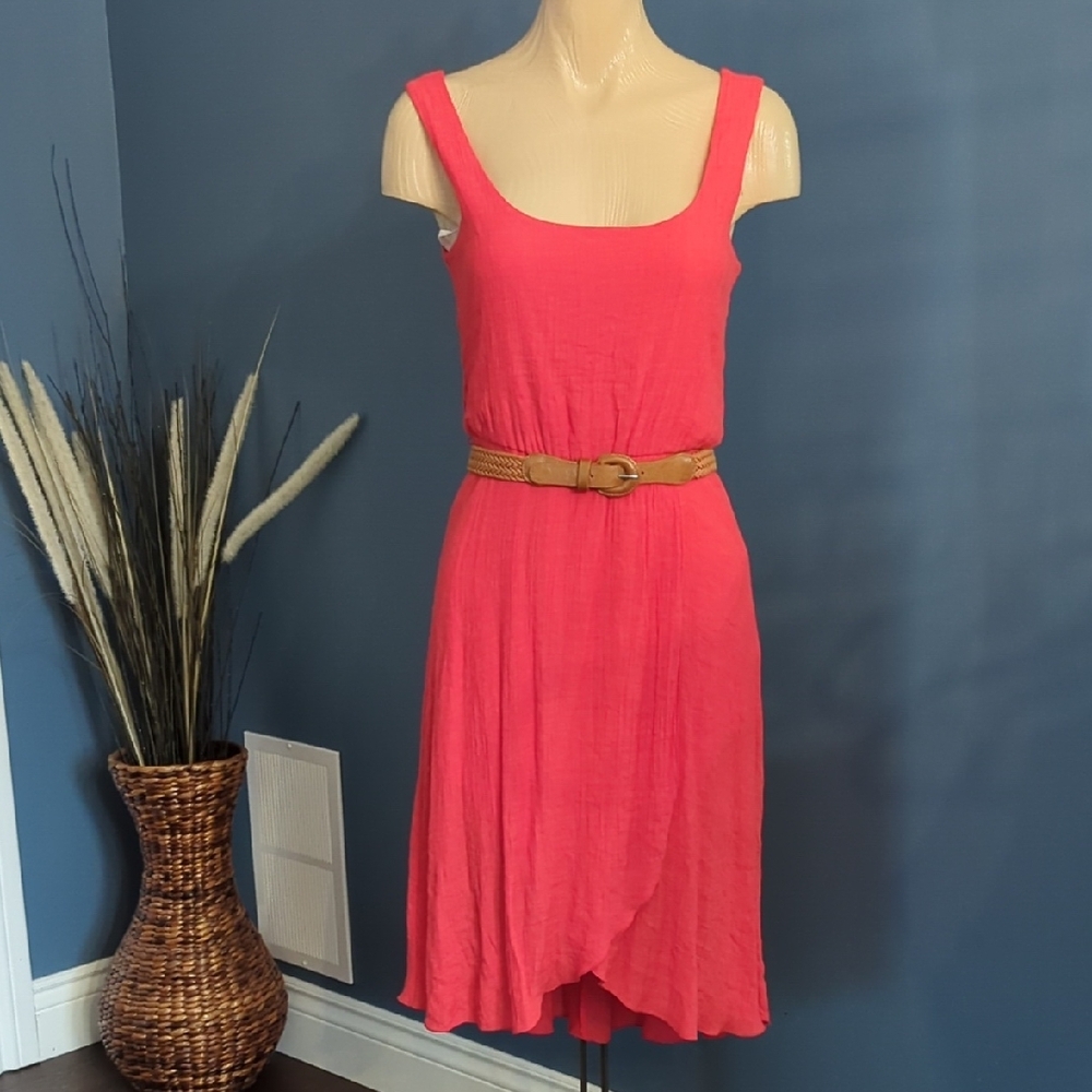AUW Sleeveless Dress with Belt